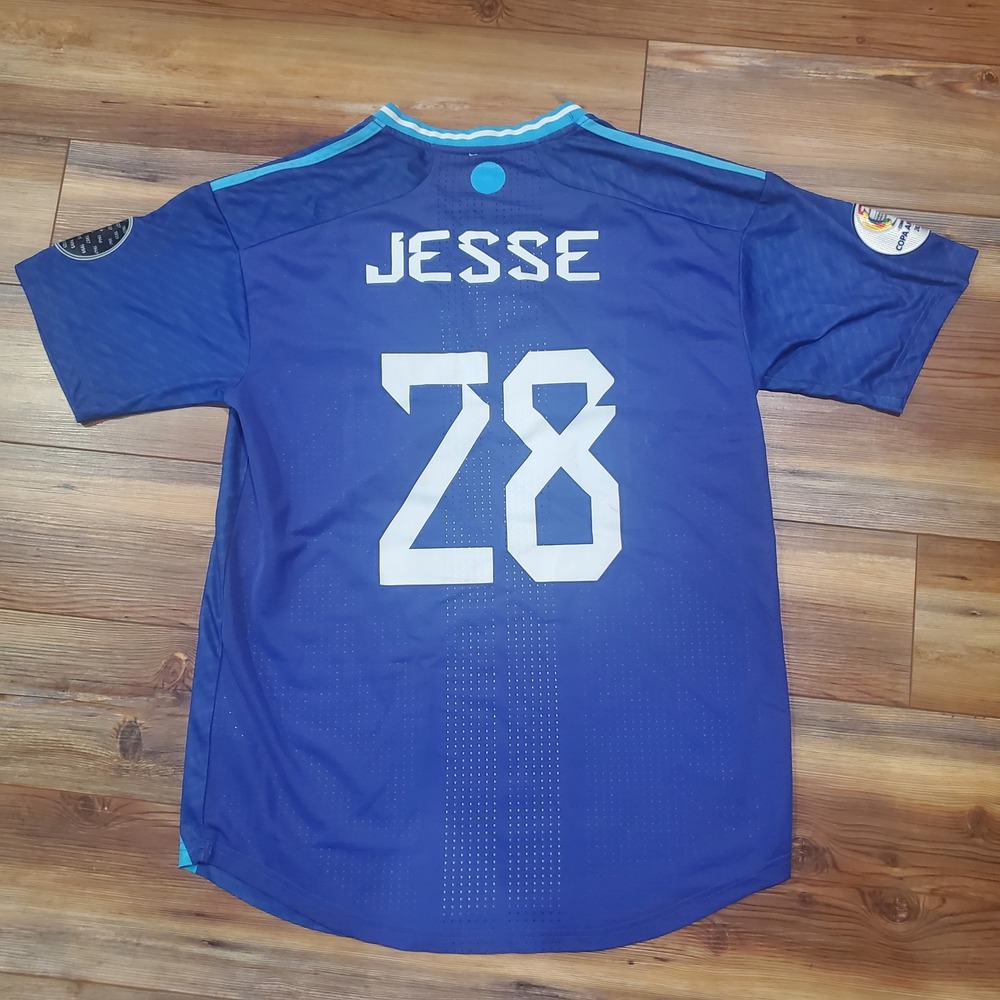 Adidas Argentina 2024 Copa America Jersey Blue Jesse 28 Authentic Soccer Mens L - Picture 7 of 15
